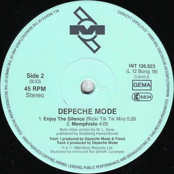 Depeche Mode : Enjoy The Silence (12", Maxi)