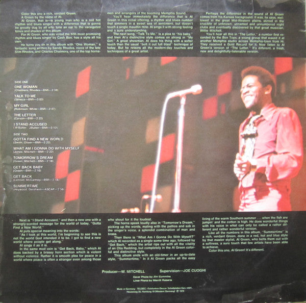 Al Green : Green Is Blues (LP, Album, RE)
