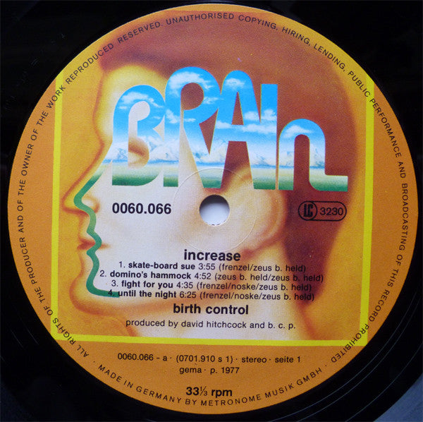 Birth Control : Increase (LP, Album, RP)