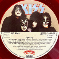 Kiss : Dynasty (LP, Album, Red)