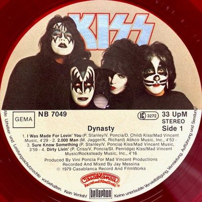Kiss : Dynasty (LP, Album, Red)