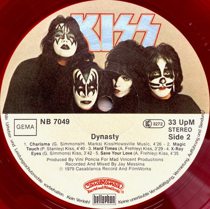 Kiss : Dynasty (LP, Album, Red)