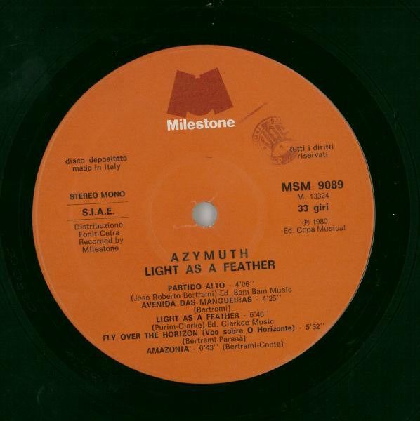 Azymuth : Light As A Feather (LP, Album)