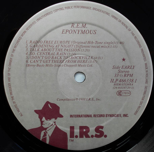 R.E.M. : Eponymous (LP, Comp, RE)