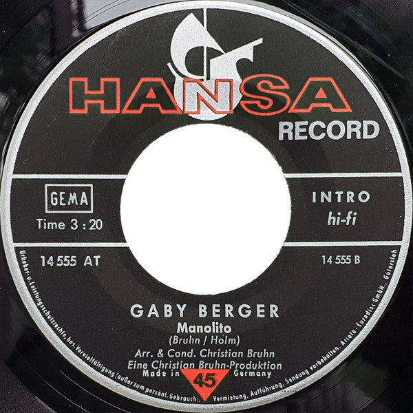 Gaby Berger : Rot Wie Die Kirschen (7", Single)