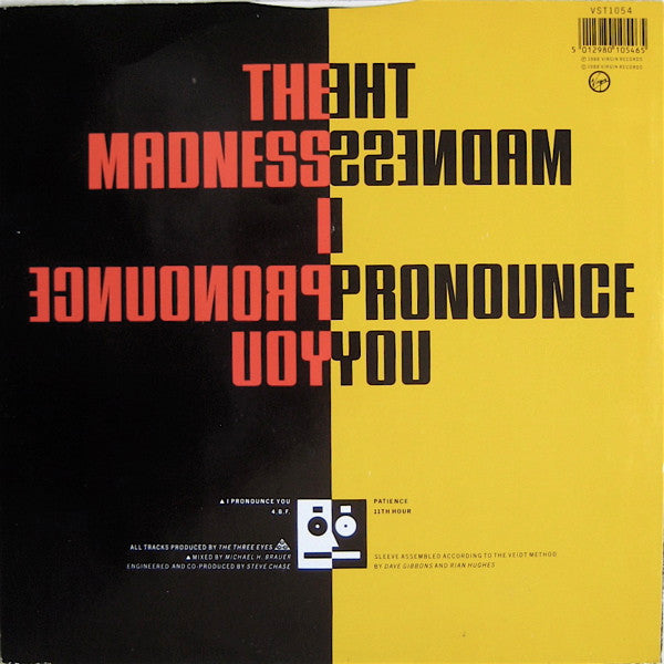 The Madness : I Pronounce You (12", Single)