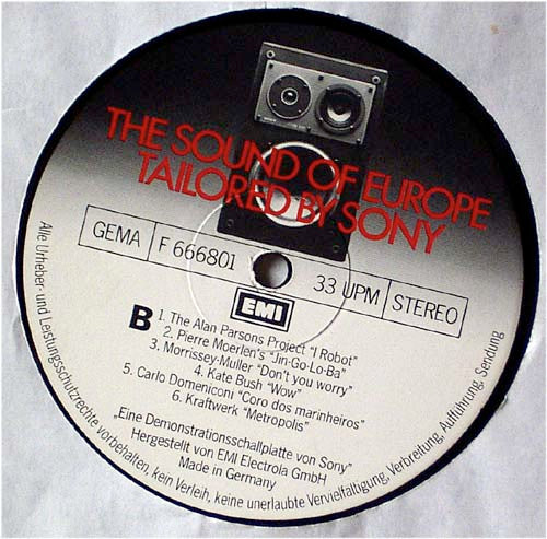Various : The Sound Of Europe Tailored By Sony (LP, Comp)