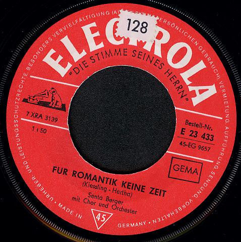 Senta Berger : Für Romantik Keine Zeit / Music And Memories (7", Single)
