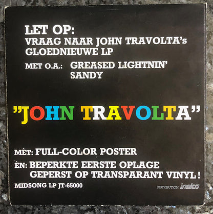 John Travolta : Sandy (7", Ltd, Tra)