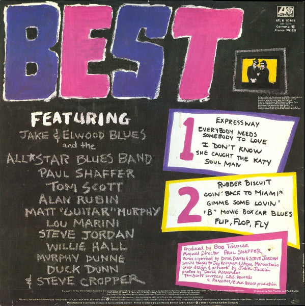 The Blues Brothers : Best Of The Blues Brothers (LP, Comp, RE, Pri)