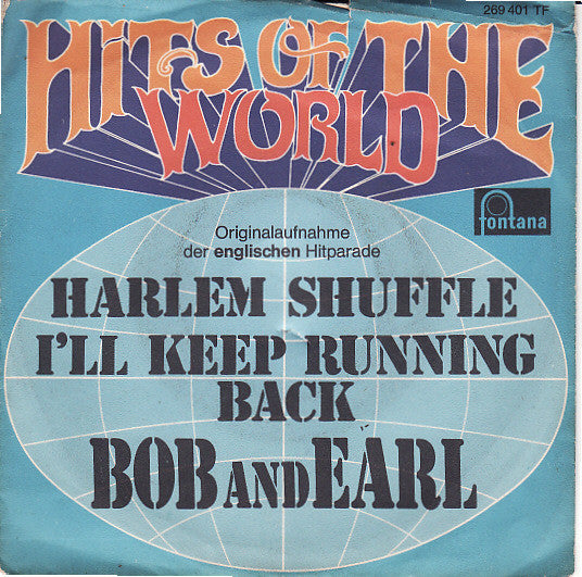Bob And Earl* : Harlem Shuffle / I'll Keep Running Back (7", Single, Mono)