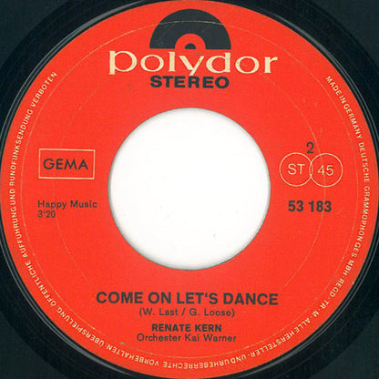 Renate Kern : 1990 / Come On Let's Dance (7", Single)