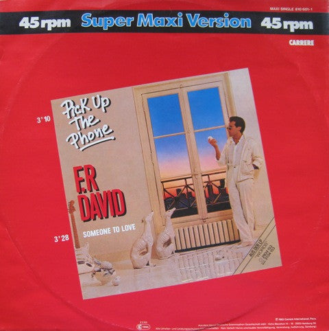 F.R. David : Pick Up The Phone (12", Maxi)