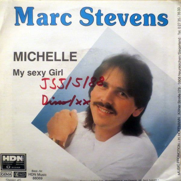 Marc Stevens (4) : Michelle (My Sexy Girl) (7", Single)