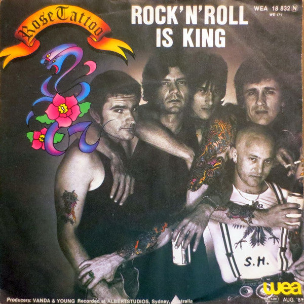 Rose Tattoo : Rock 'N' Roll Is King (7", Single)