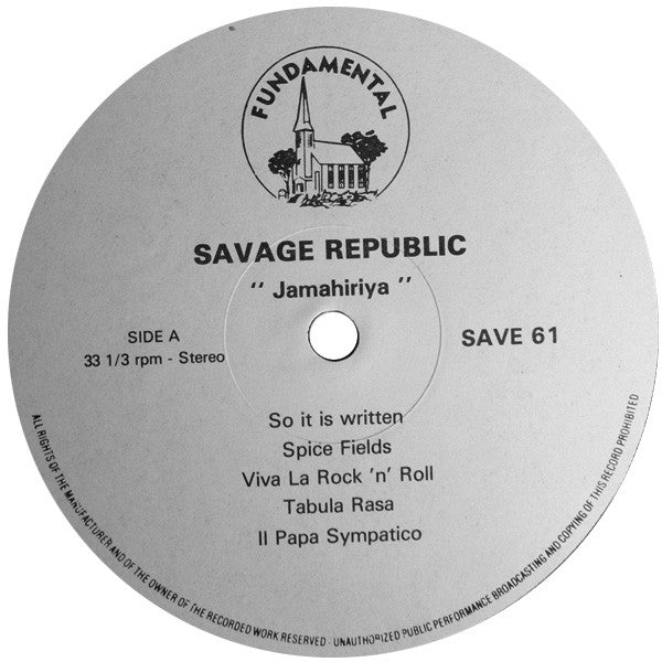 Democratique Et Populaire De Sauvage* : Jamahiriya (LP, Album)