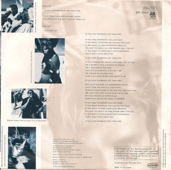 Sting : If You Love Somebody Set Them Free (7", Single)