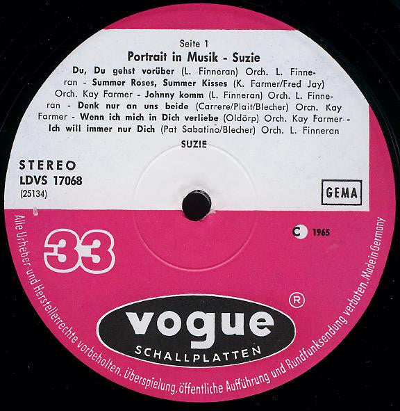 Suzie (2) : Portrait In Musik (LP, Album)