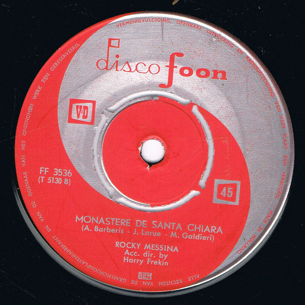 Rocky Messina : Buona Notte Bambino / Monastere De Santa Chiara (7", Single, 4-P)