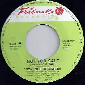 Arthur Adams / Vicki Sue Robinson : You Got The Floor / Give My Love Back (7", Single, Promo)