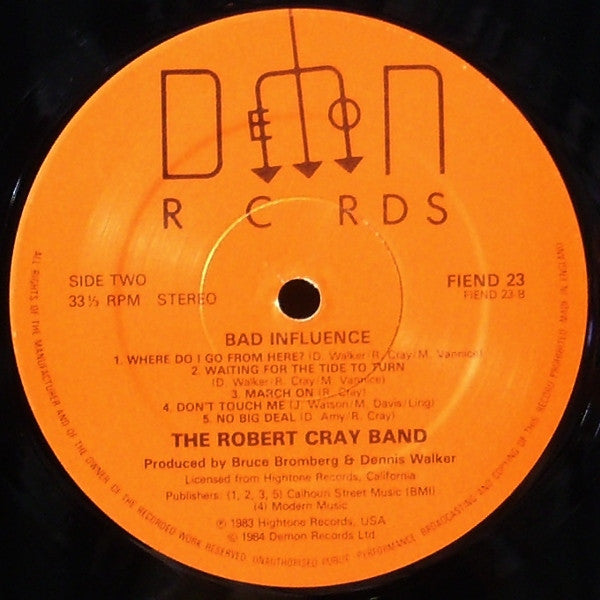 The Robert Cray Band : Bad Influence (LP, Album)