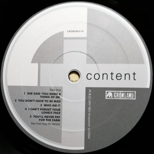 Gang Of Four : Content (LP, Album + CD, Album)
