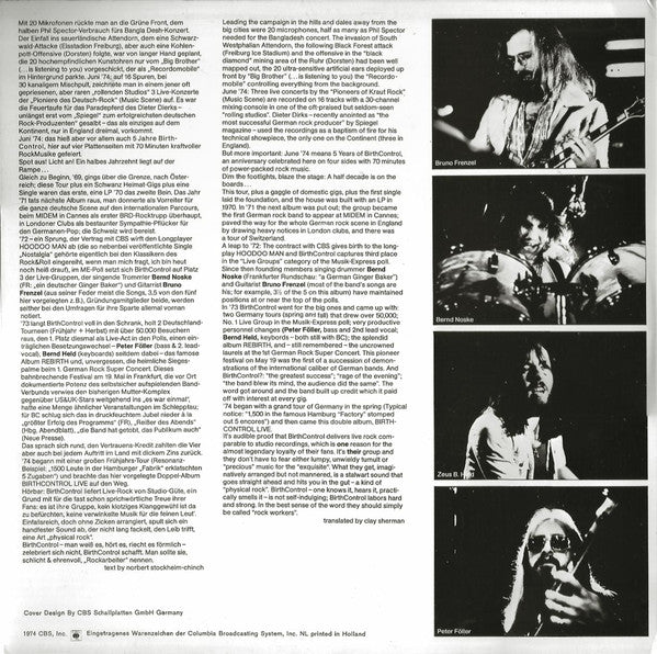 Birthcontrol* : Birthcontrol Live (2xLP, Album)