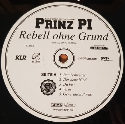 Prinz Pi : Rebell Ohne Grund (2xLP, Ltd + CD + Album)