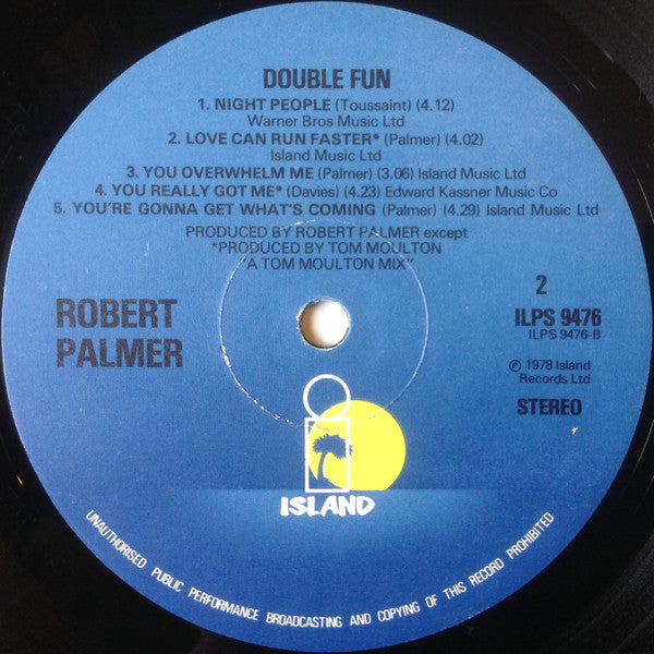 Robert Palmer : Double Fun (LP, Album)