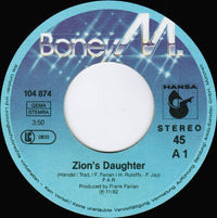 Boney M. : Zion's Daughter / White Christmas (7", Single)