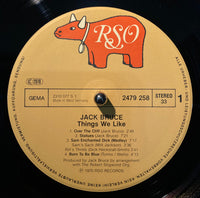 Jack Bruce With John McLaughlin, Dick Heckstall-Smith, Jon Hiseman : Things We Like (LP, Album, RE)
