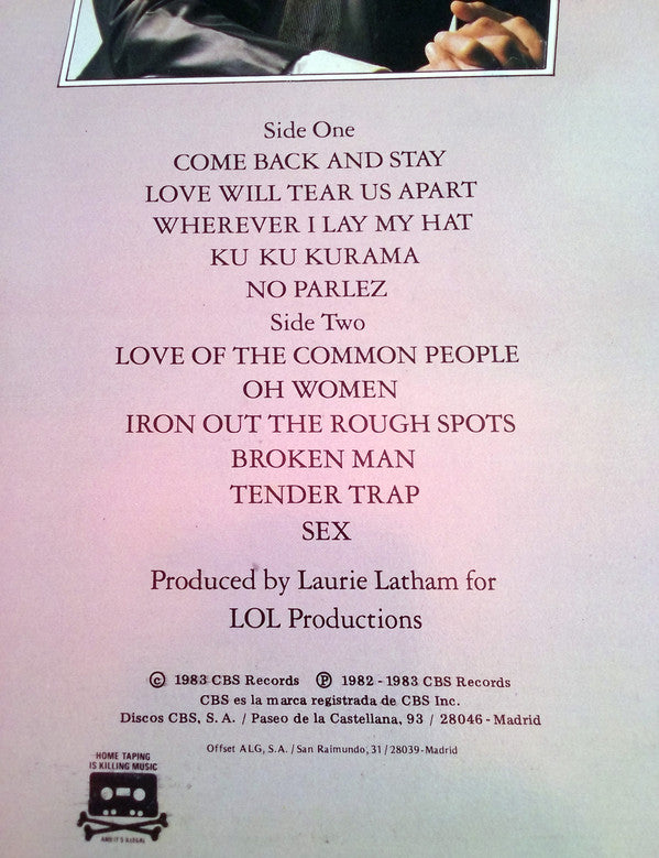 Paul Young : No Parlez (LP, Album)