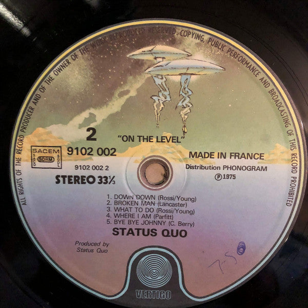 Status Quo : On The Level (LP, Album, Gat)