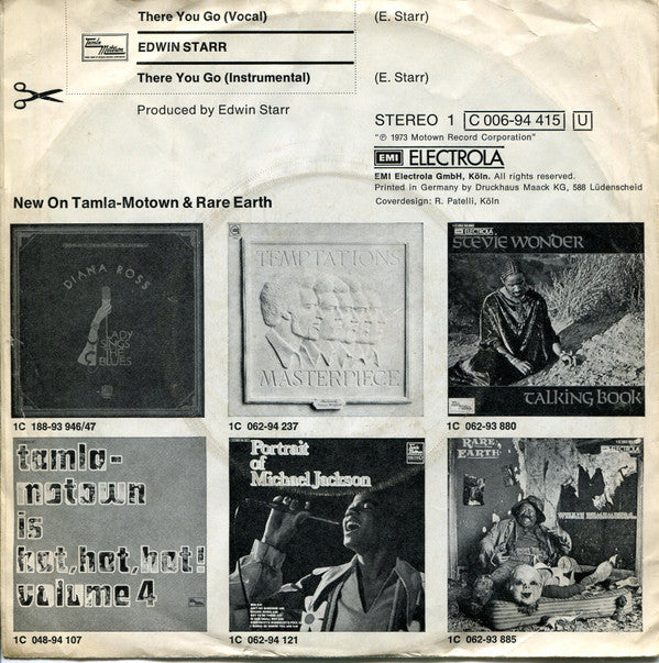 Edwin Starr : There You Go (7")