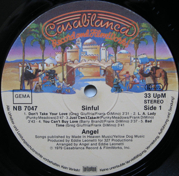 Angel (24) : Sinful (LP, Album)