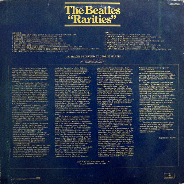 The Beatles : Rarities (LP, Comp, Mono, RE)