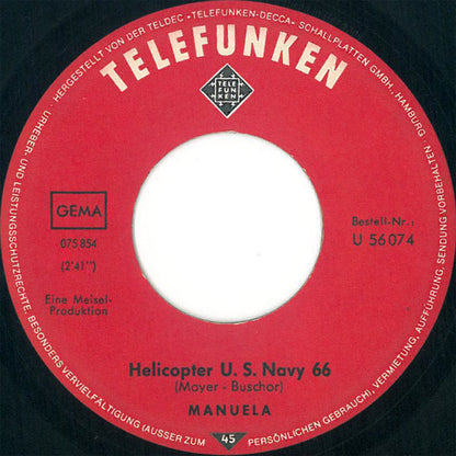 Manuela (5) : Helicopter U.S. Navy 66  (7", Single)