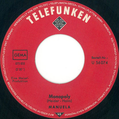 Manuela (5) : Helicopter U.S. Navy 66  (7", Single)