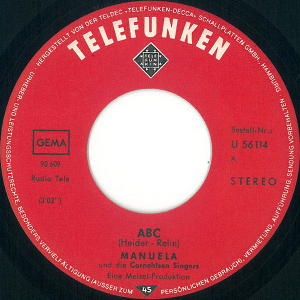 Manuela (5) : ABC / Kapitän (7", Single)
