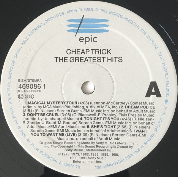 Cheap Trick : The Greatest Hits (LP, Album, Comp)