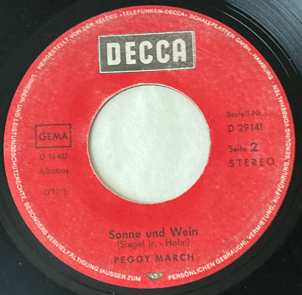 Peggy March : Ich Weiß Ich Verlieb Mich Noch Heute In Dich (7", Single)