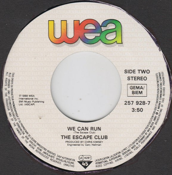 The Escape Club : Wild, Wild West (7", Single)