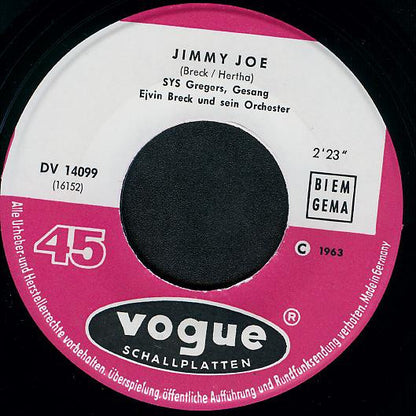 Sys Gregers : Mr. Sweetheart / Jimmy Joe (7", Single)