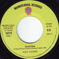 Alice Cooper : Elected! (7", Single)