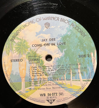 Jay Dee (3) : Come On In Love (LP, Album)