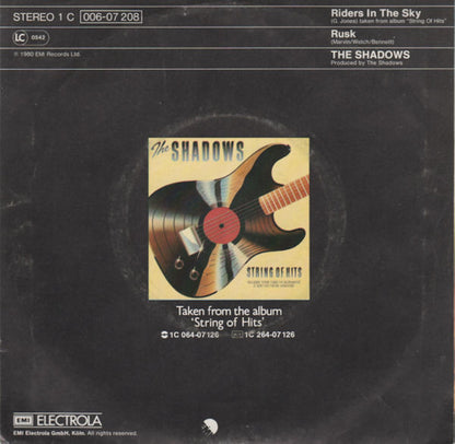 The Shadows : Riders In The Sky (7", Single)