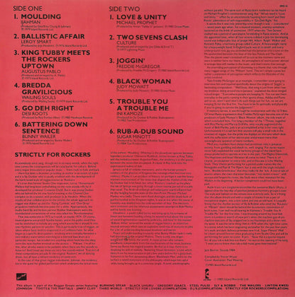 Various : Reggae Greats - Strictly For Rockers (LP, Comp)