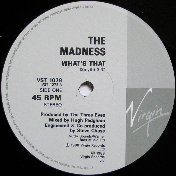 The Madness : What's That (12", Single)