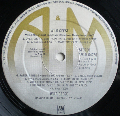 Roy Budd : The Wild Geese (Original Motion Picture Soundtrack) (LP)