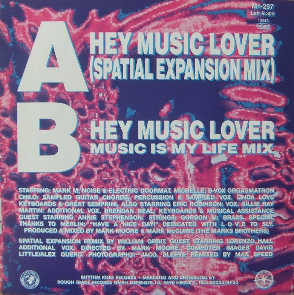 S'Xpress* : Hey Music Lover (Spatial Expansion Mix) (12", Ltd, 2/3)
